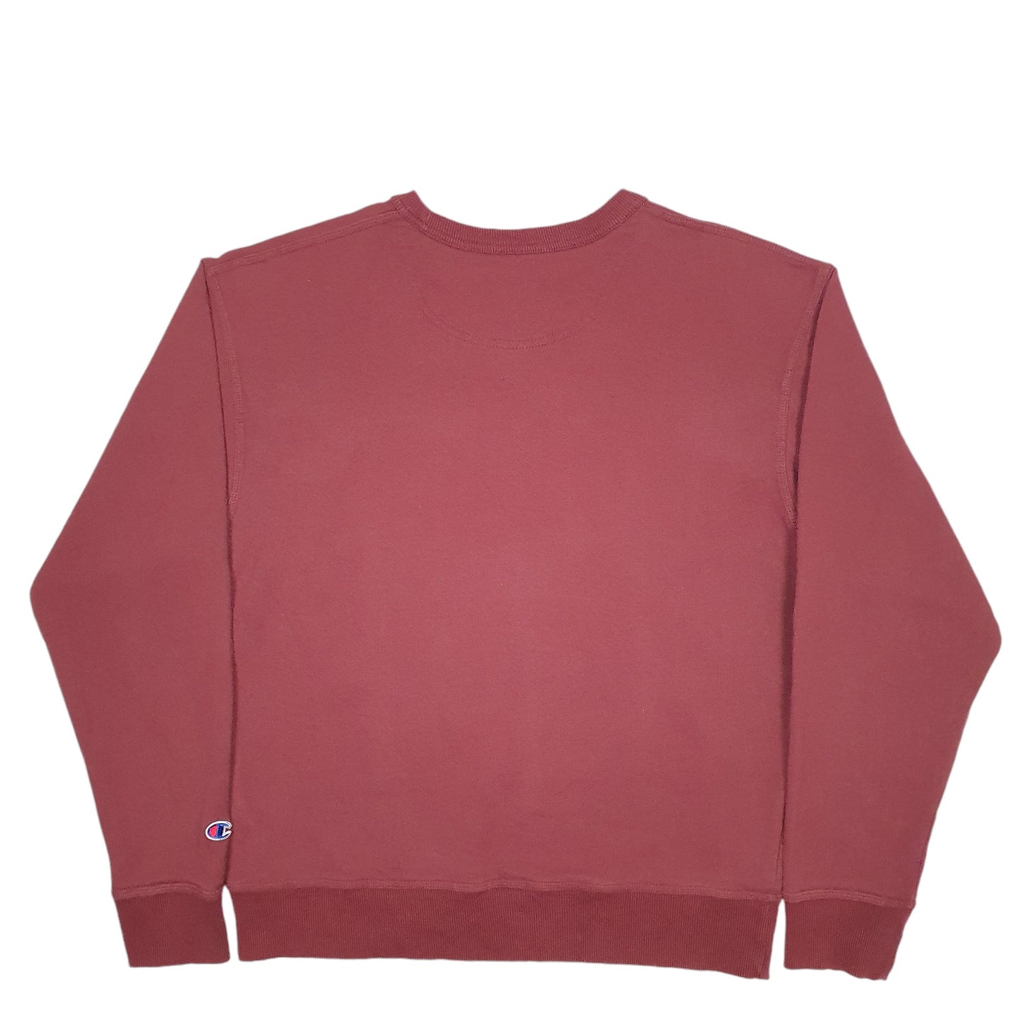 Mens Burgundy Champion  Crewneck Jumper