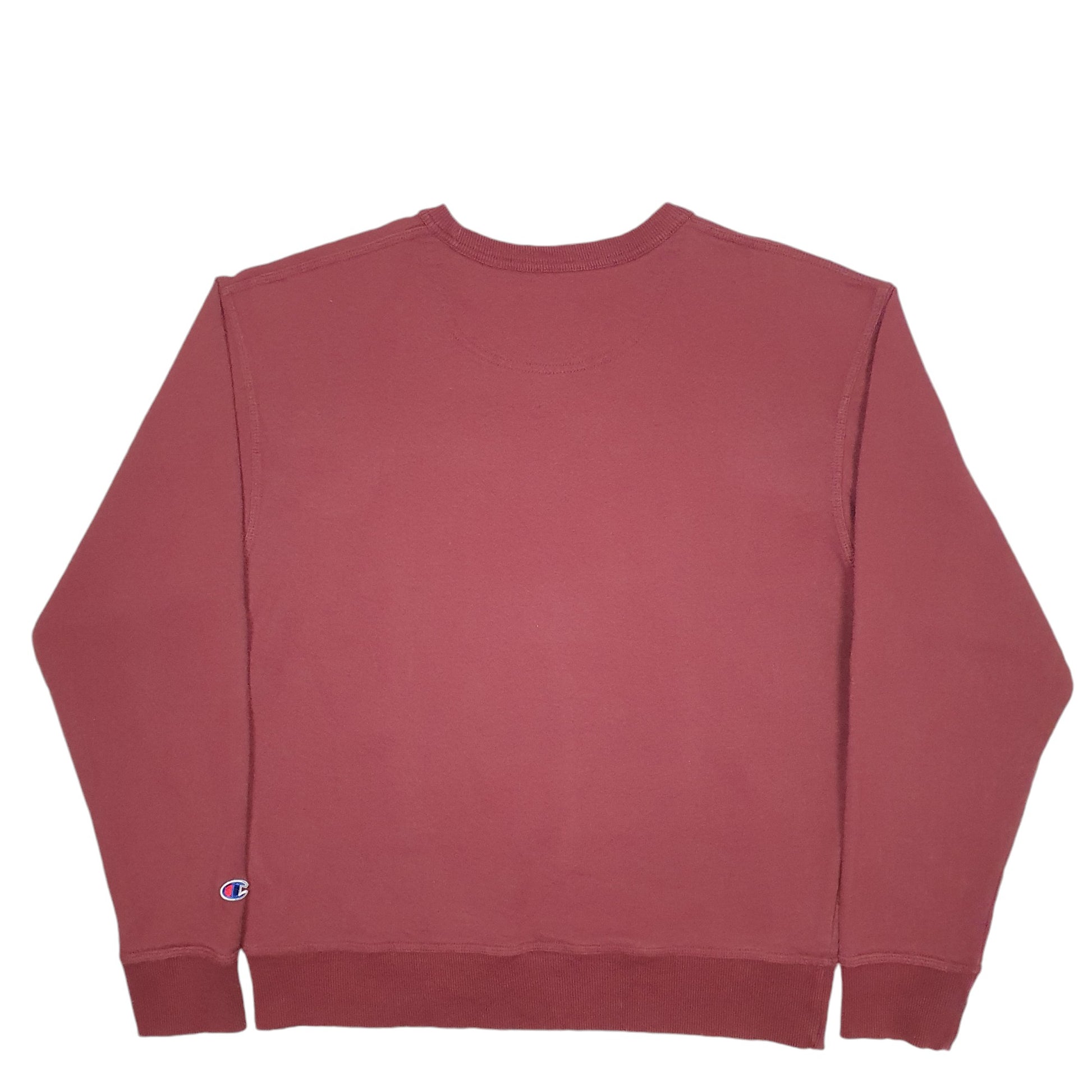 Mens Burgundy Champion  Crewneck Jumper