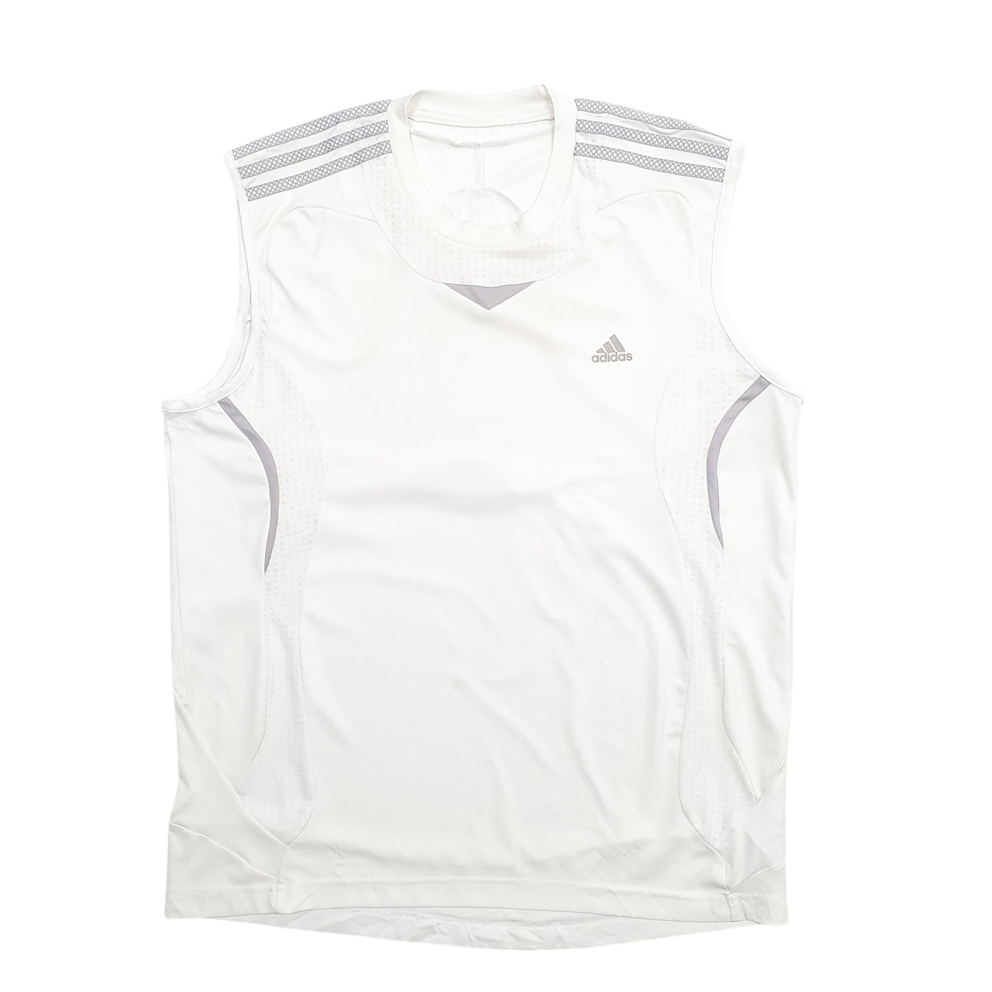Mens White Adidas  Short Sleeve T Shirt