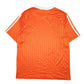 Mens Orange Adidas Vintage 90s Active Football Gym Short Sleeve T Shirt