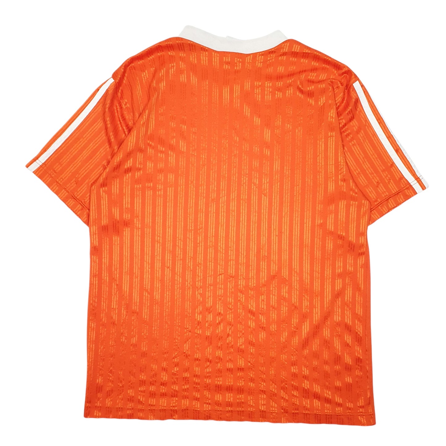 Mens Orange Adidas Vintage 90s Active Football Gym Short Sleeve T Shirt