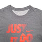 Mens Grey Nike Spellout Short Sleeve T Shirt