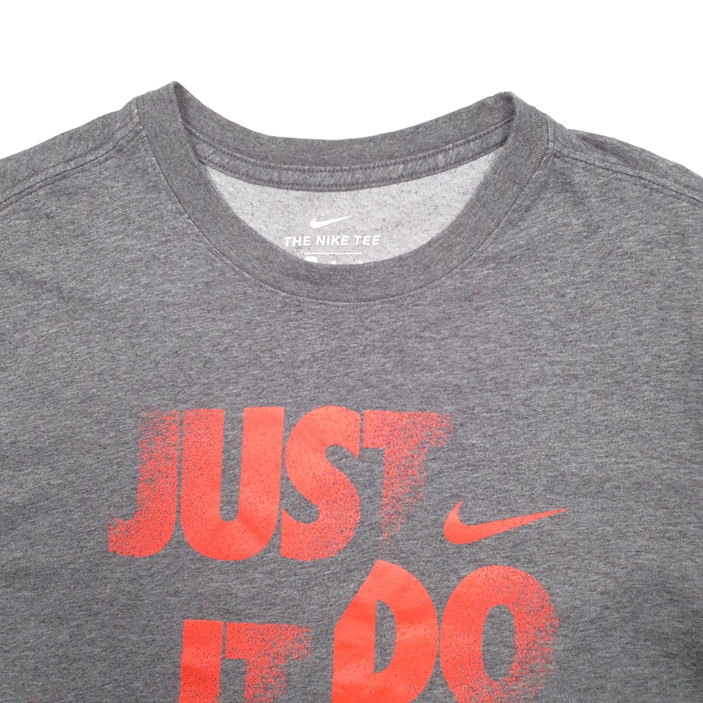 Mens Grey Nike Spellout Short Sleeve T Shirt
