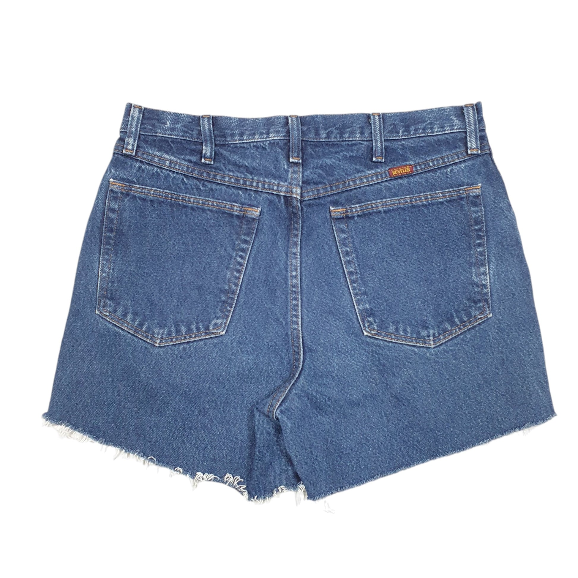 Mens Blue Rustler Cut Offs Jorts Jean Denim Shorts