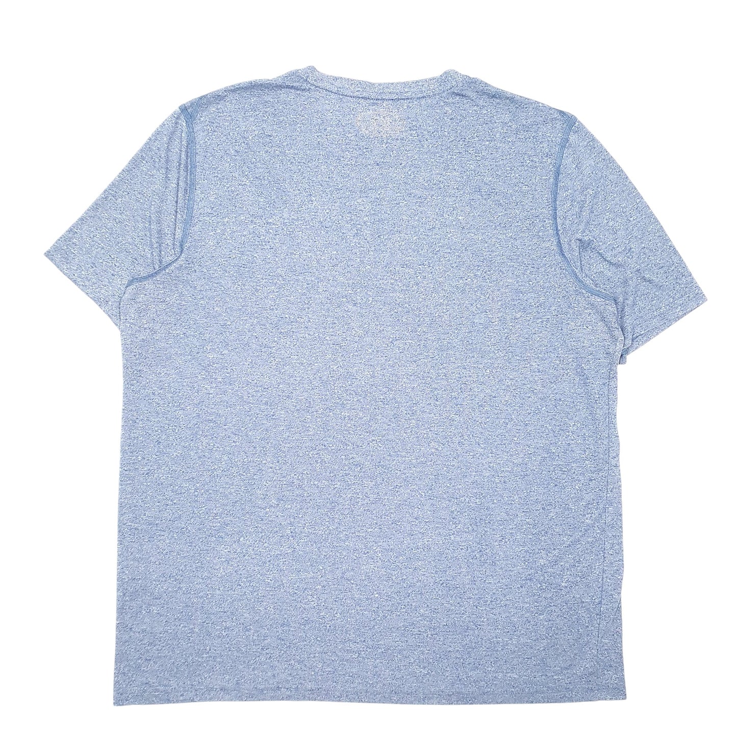 Mens Blue Under Armour Active Workout Gym Heat Gear Short Sleeve T Shirt