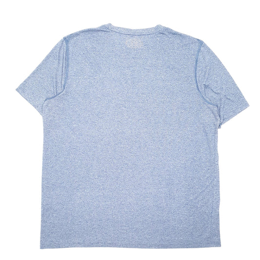 Mens Blue Under Armour Active Workout Gym Heat Gear Short Sleeve T Shirt