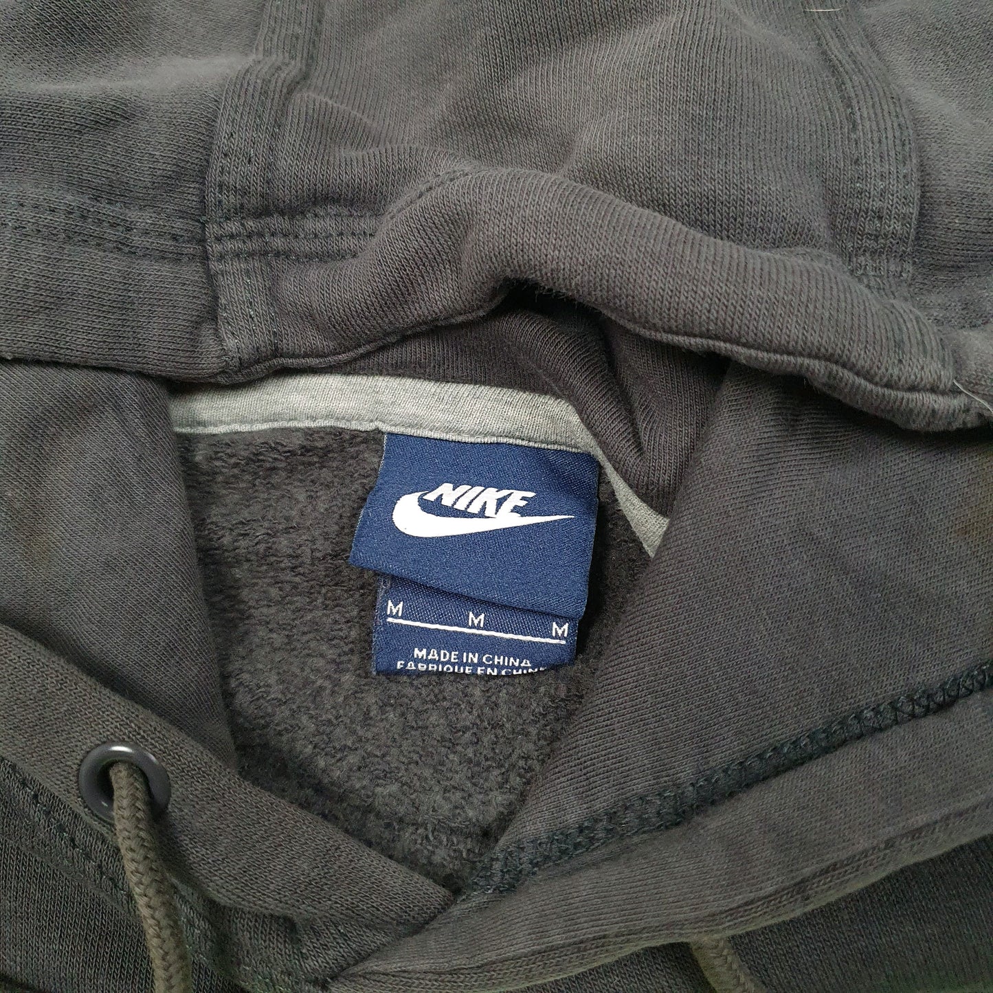 Mens Grey Nike Spellout Hoodie Jumper