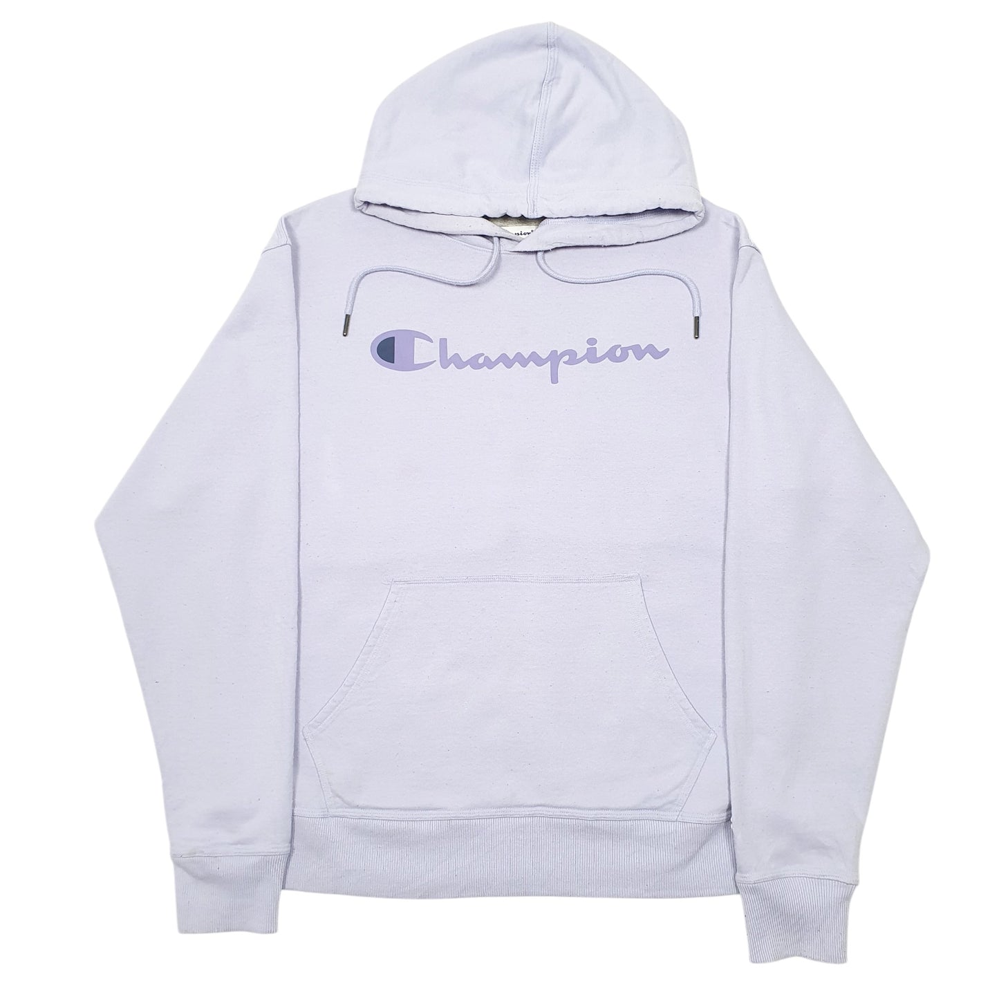 Mens Lilac Champion Script Hoodie Jumper