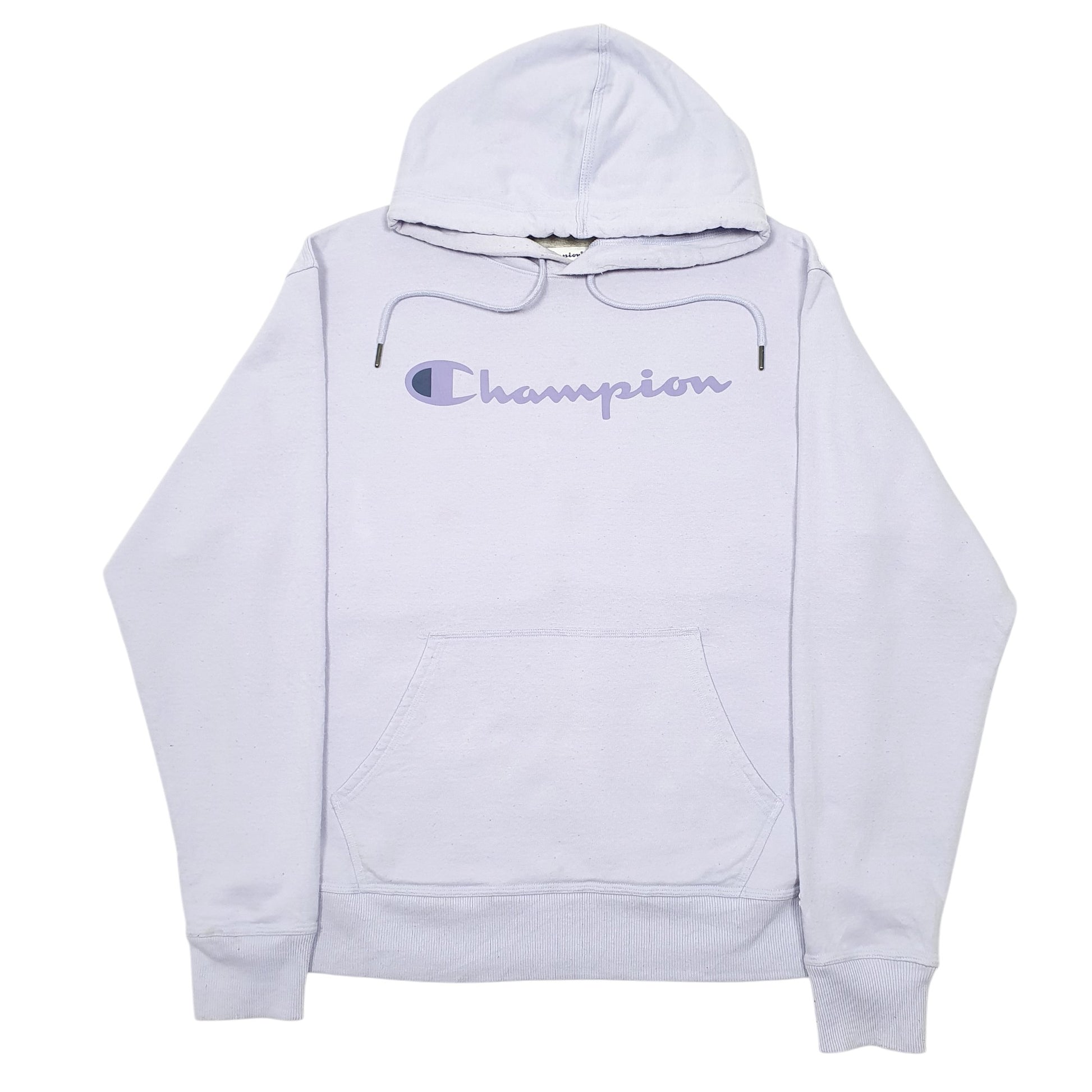 Mens Lilac Champion Script Hoodie Jumper