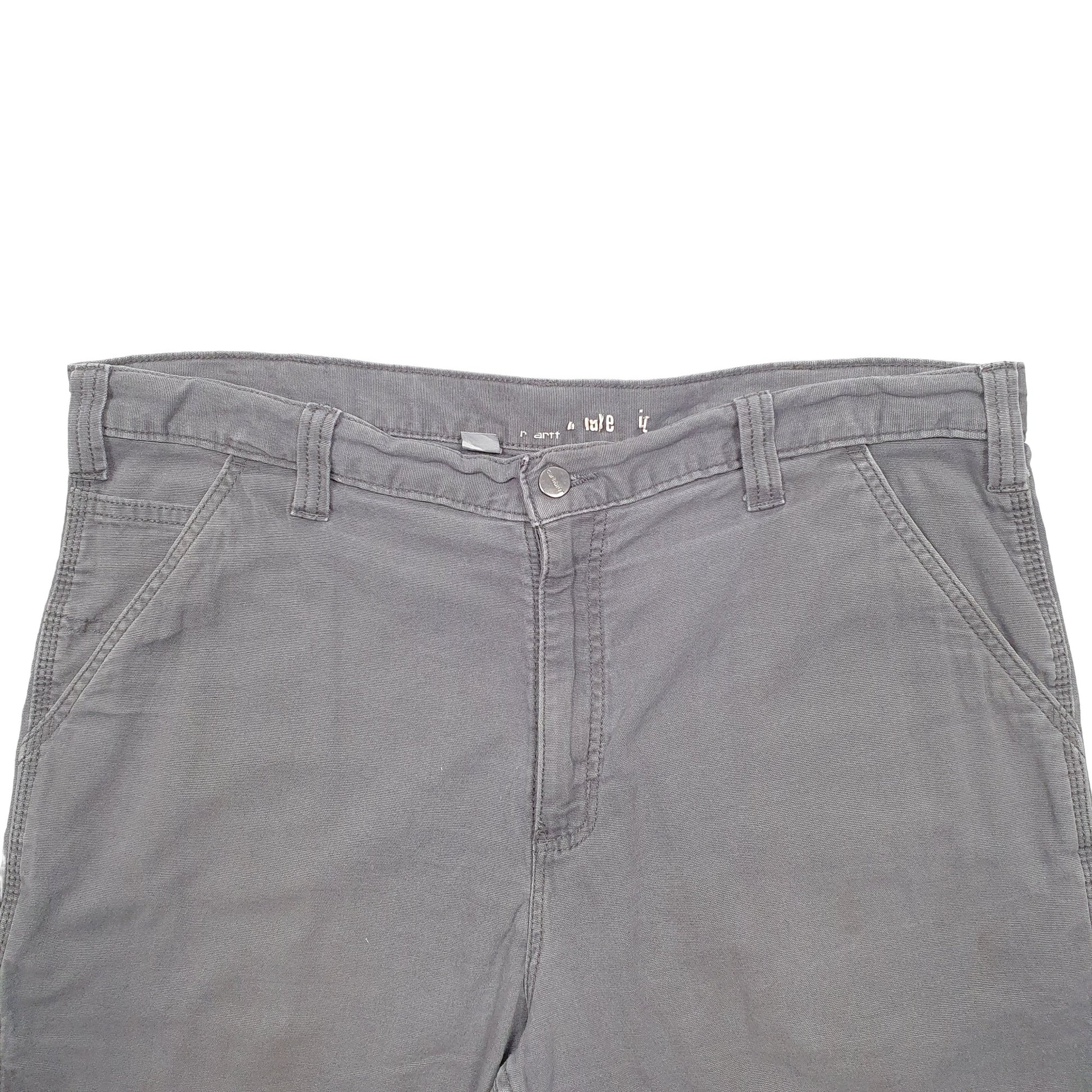 Mens Grey Carhartt Workwear Carpenter Shorts