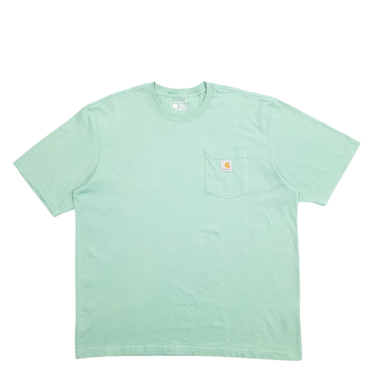 Mens Green Carhartt  Short Sleeve T Shirt