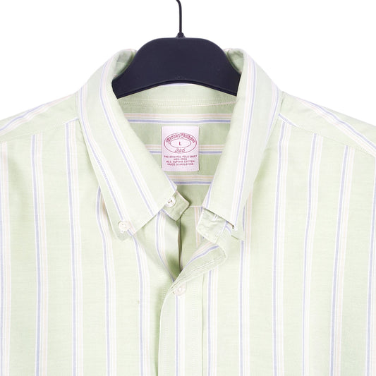 Mens Green Brooks Brothers  Long Sleeve Shirt