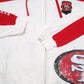 Mens White NFL Hoodie San Francisco 49ers Football USA Full Zip Jumper