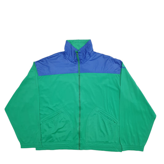 Mens Green Fila Track Top Full Zip Jumper