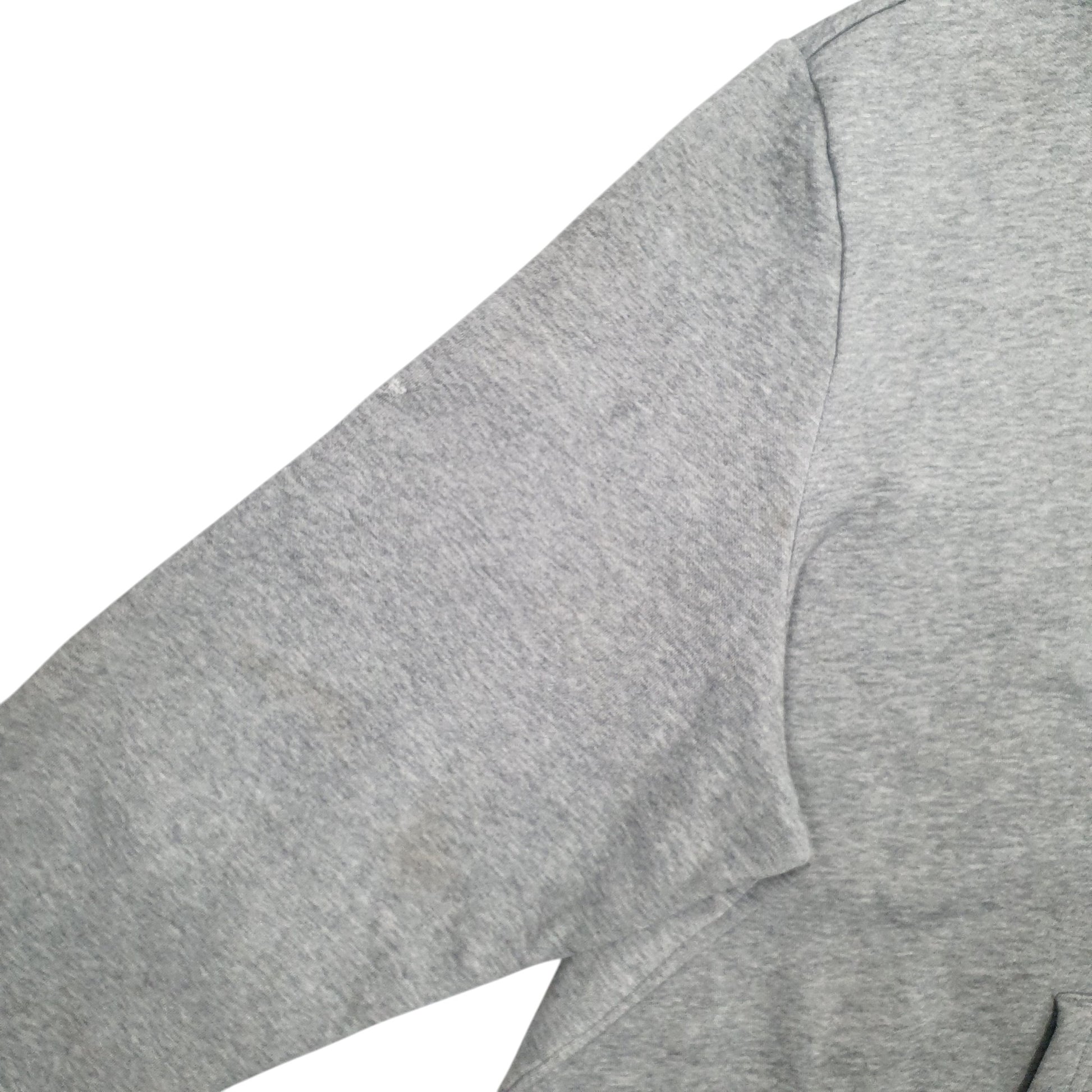 Mens Grey Puma Spellout Hoodie Jumper