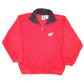 Mens Red Pro Edge NHL Detroit Redwings Hockey Vintage Quarter Zip Jumper