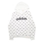 Womens White Adidas  Hoodie Jumper