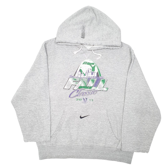 Womens Grey Nike Fall Girls Classic Soccer 2011 Football Hoodie Jumper