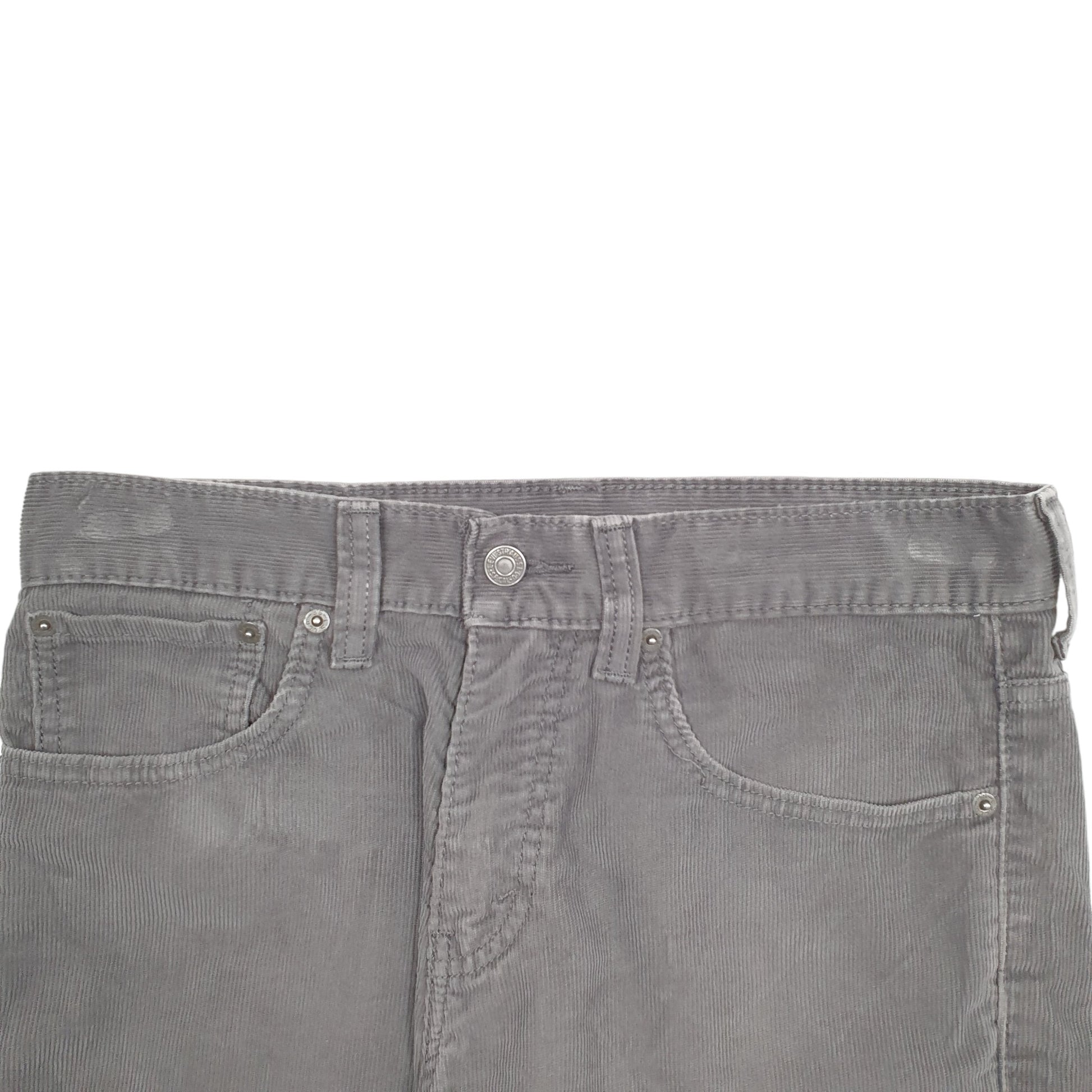 Mens Grey Levis  Corduroy Trousers