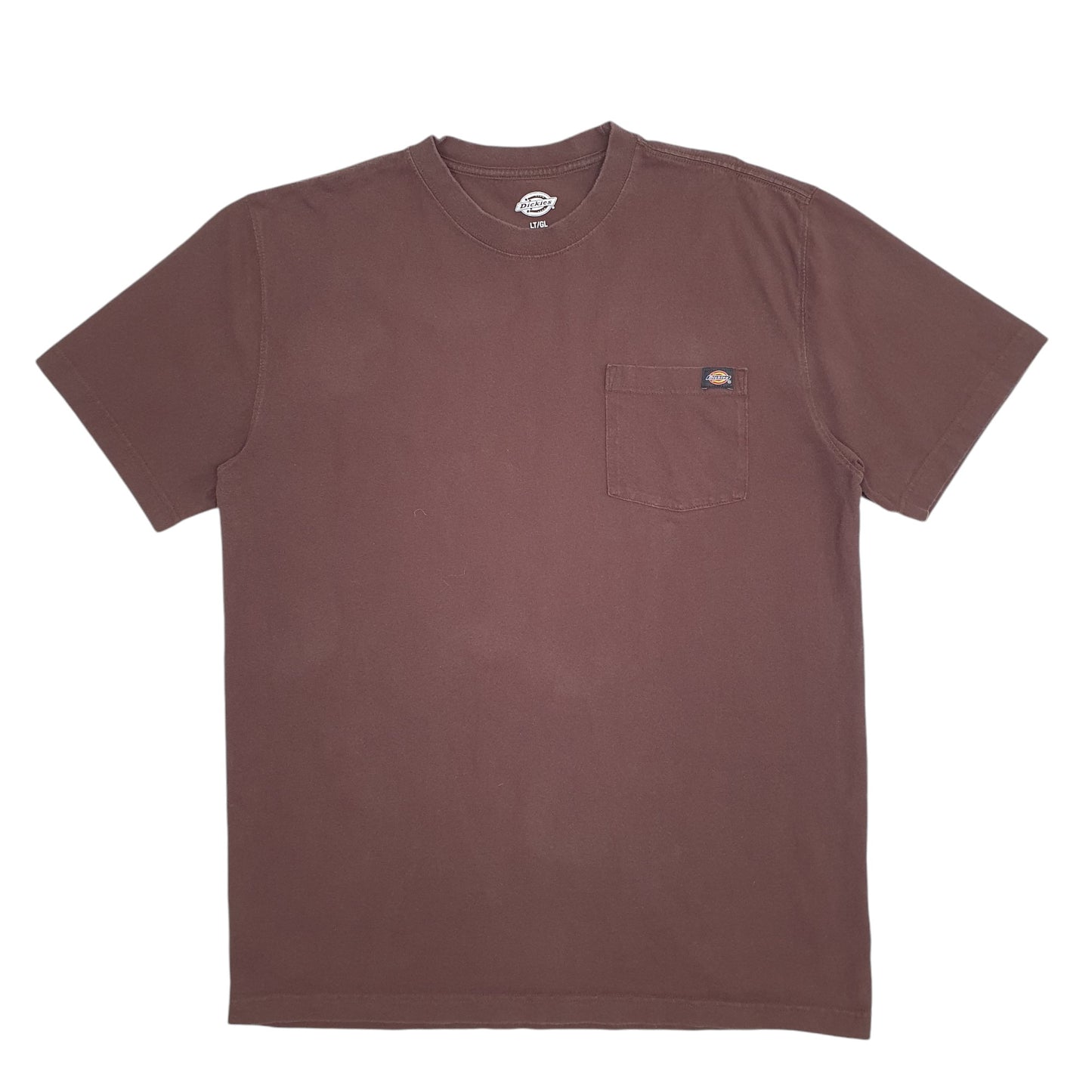 Mens Brown Dickies Pocket Short Sleeve T Shirt