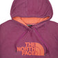 Womens Burgundy The North Face Spellout Hoodie Jumper