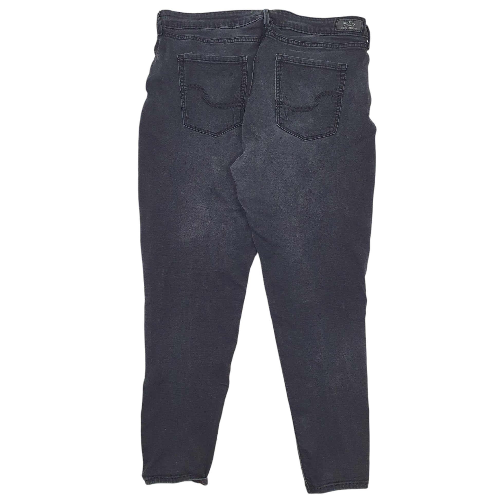 Womens Black Levis Low-Rise Jegging Signature JeansW38 L32