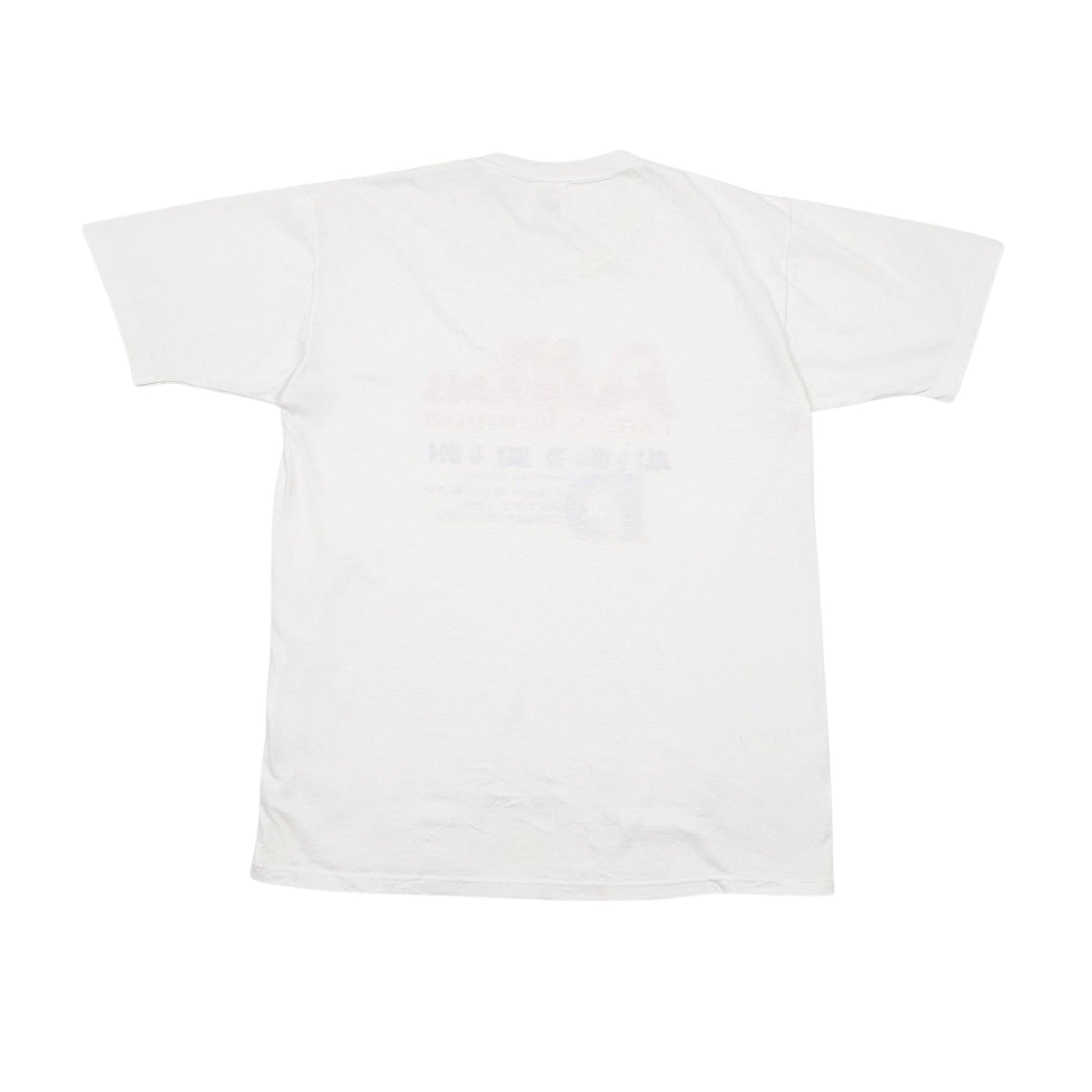 Mens White Jerzees Single Stitch Vintage 90s Short Sleeve T Shirt