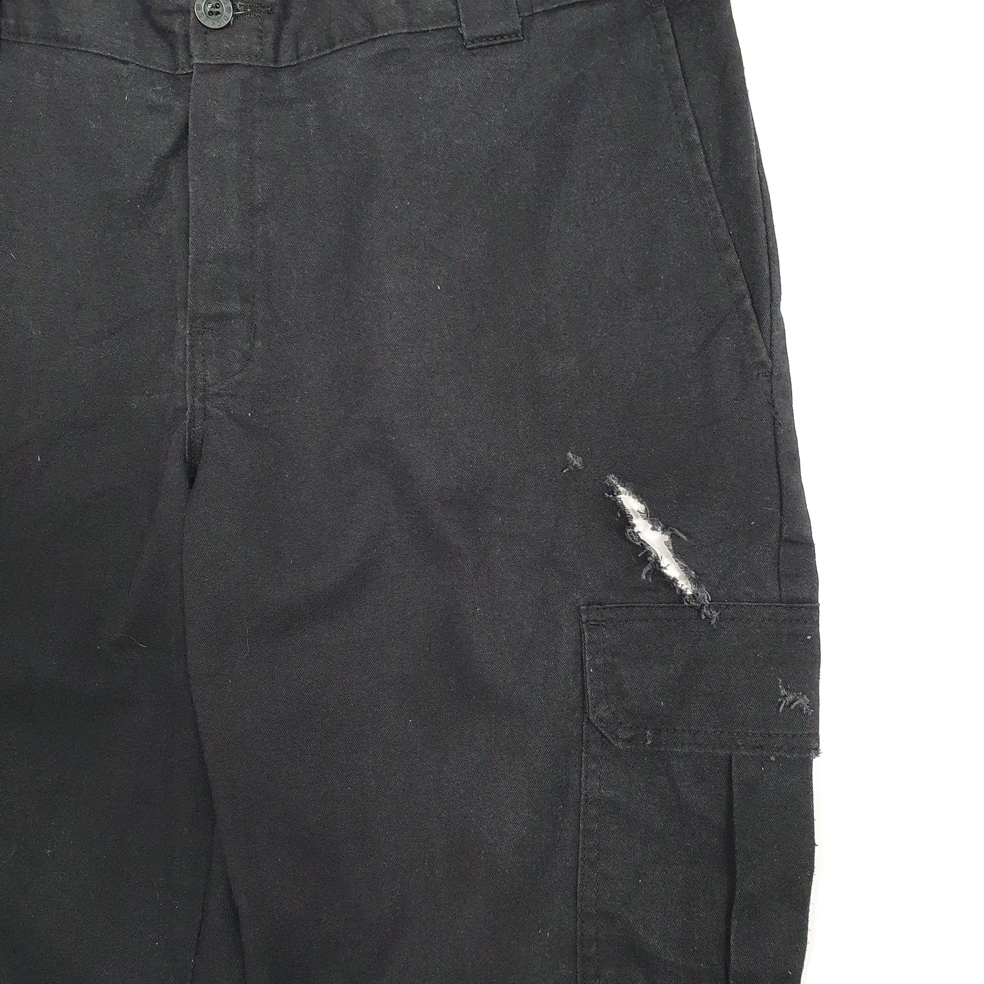 Mens Black Dickies  Cargo Trousers