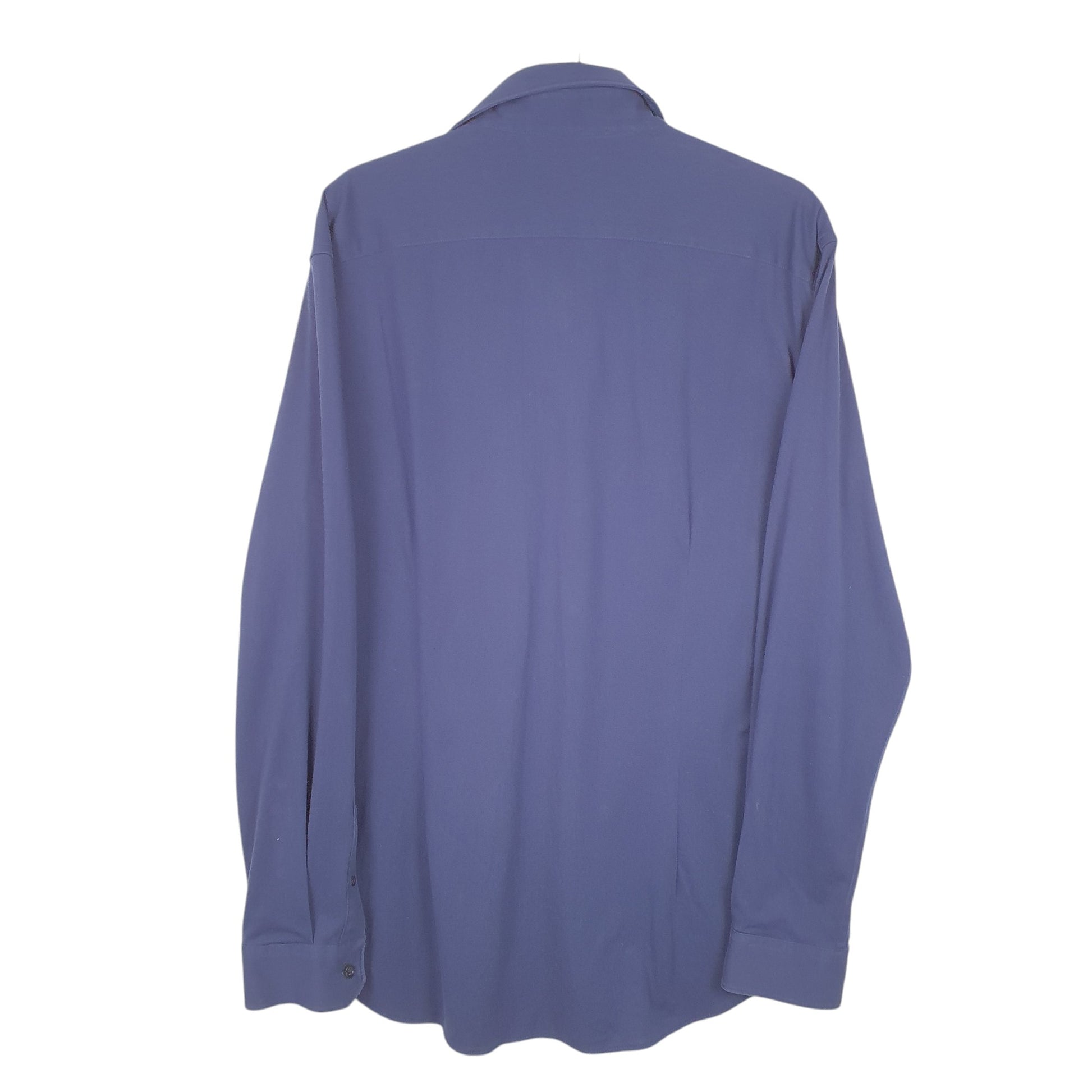 Mens Navy Moss London Long Sleeve Shirt