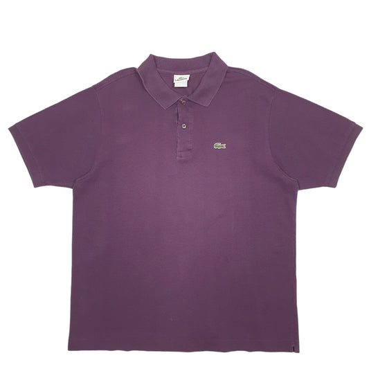 Mens Purple Lacoste  Short Sleeve Polo Shirt