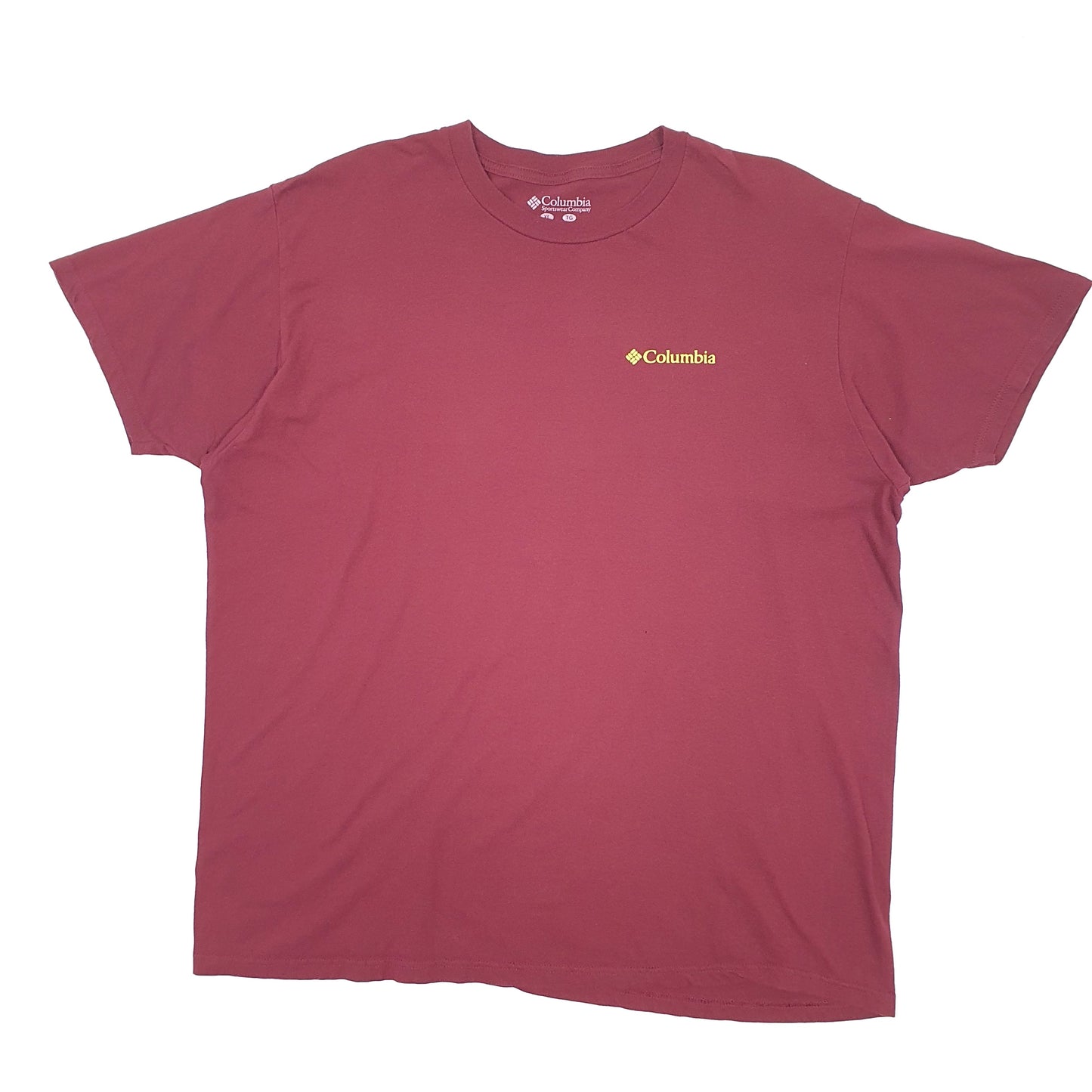 Mens Burgundy Columbia Sportswear PFG Fishing Short Sleeve T Shirt