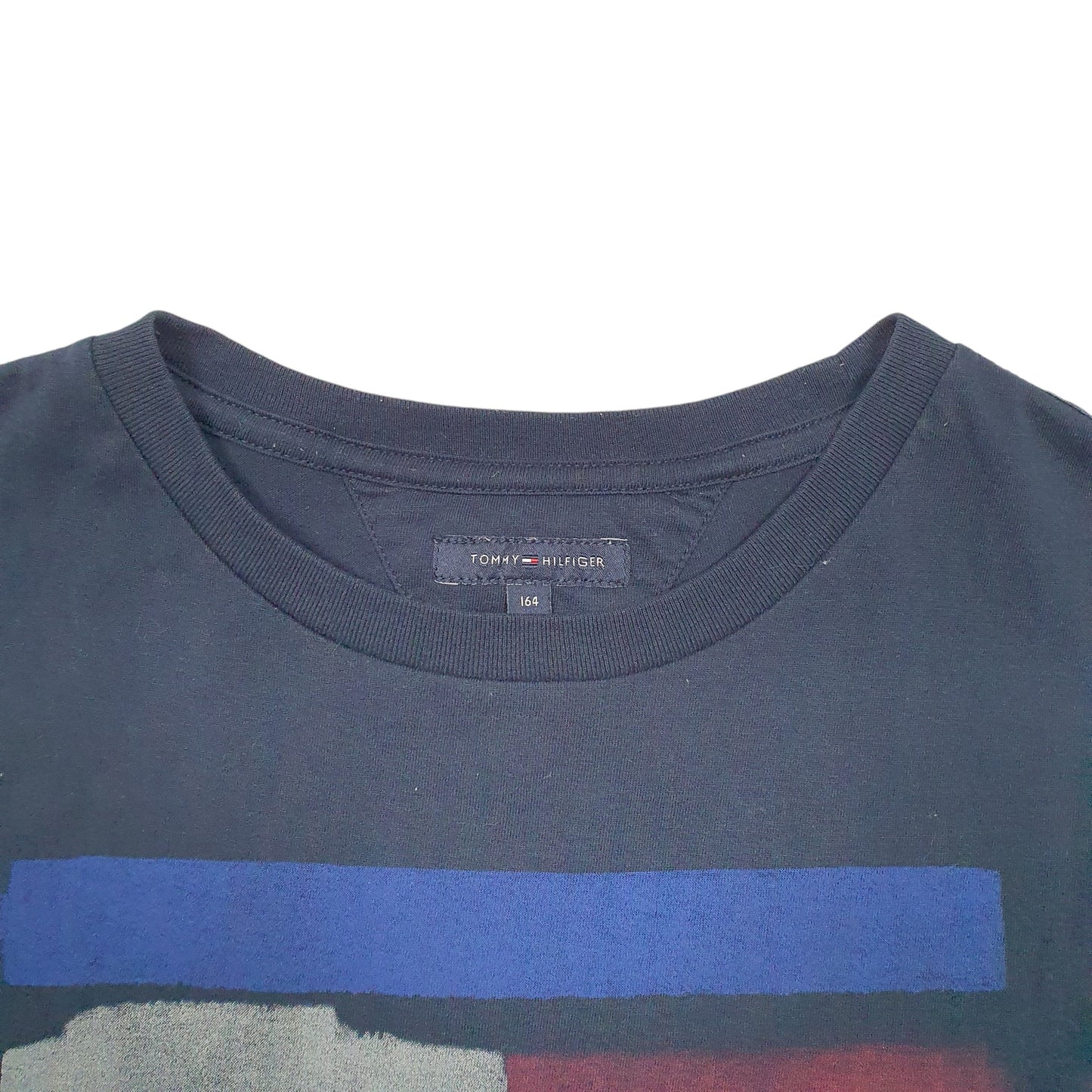 Mens Navy Tommy Hilfiger Box Logo Short Sleeve T Shirt