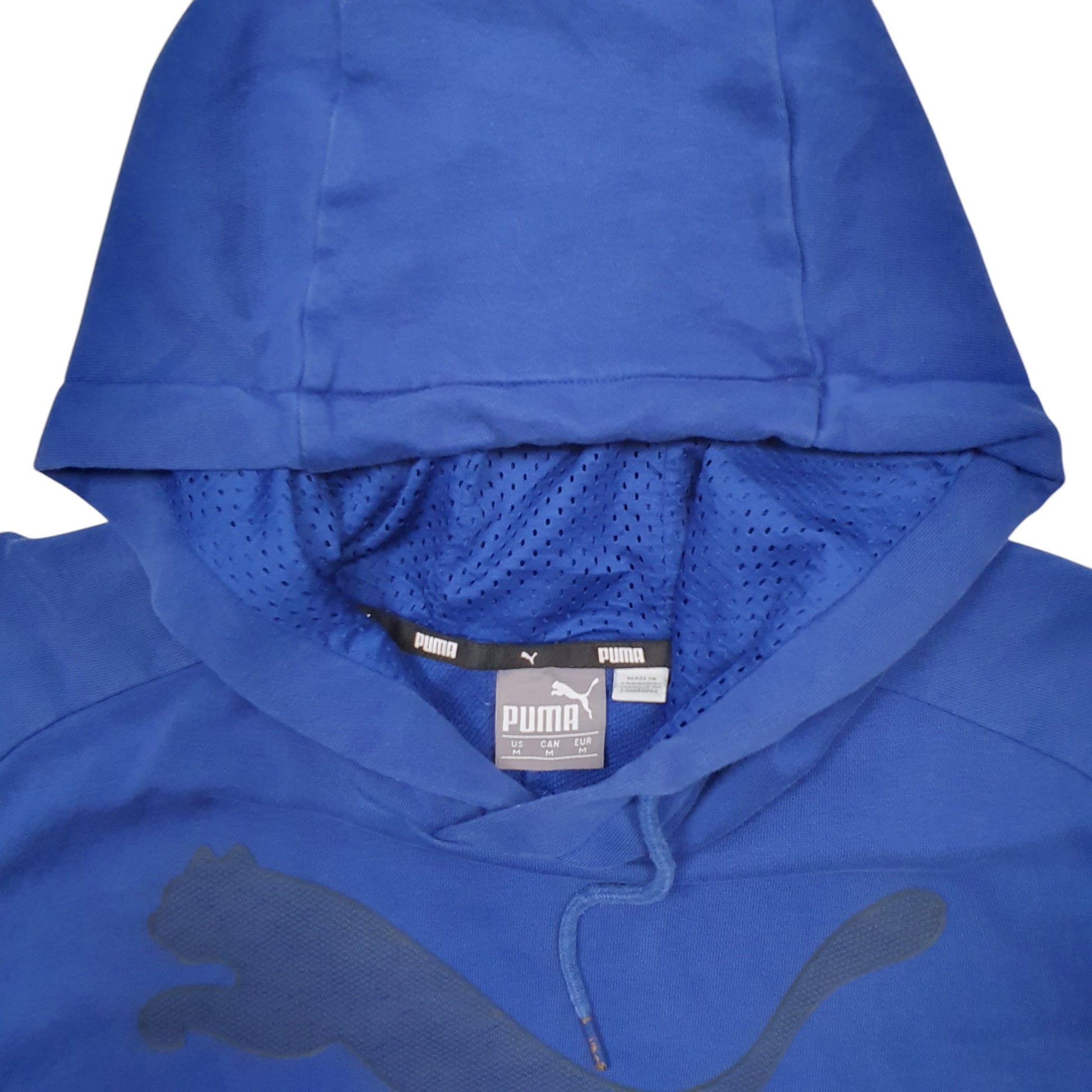 Mens Blue Puma  Hoodie Jumper