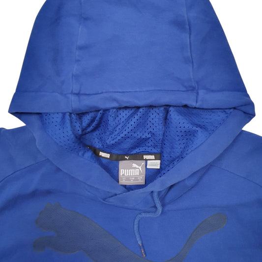 Mens Blue Puma  Hoodie Jumper