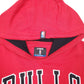 Mens Red UNK NBA Chicago Bulls Basketball USA Spellout Hoodie Jumper