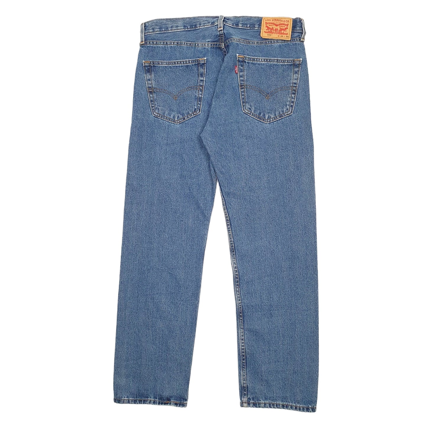 Mens Blue Levis  505 JeansW34 L30