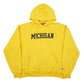 Mens Yellow Champion Michigan Hoodie Jumper