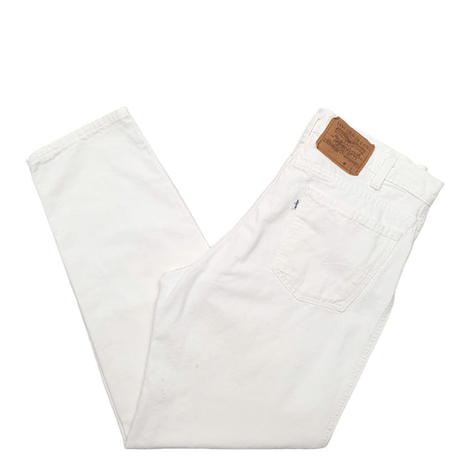 Mens White Levis Made In USA Vintage 550 JeansW33 L30