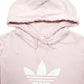 Mens Pink Adidas Spellout Hoodie Jumper