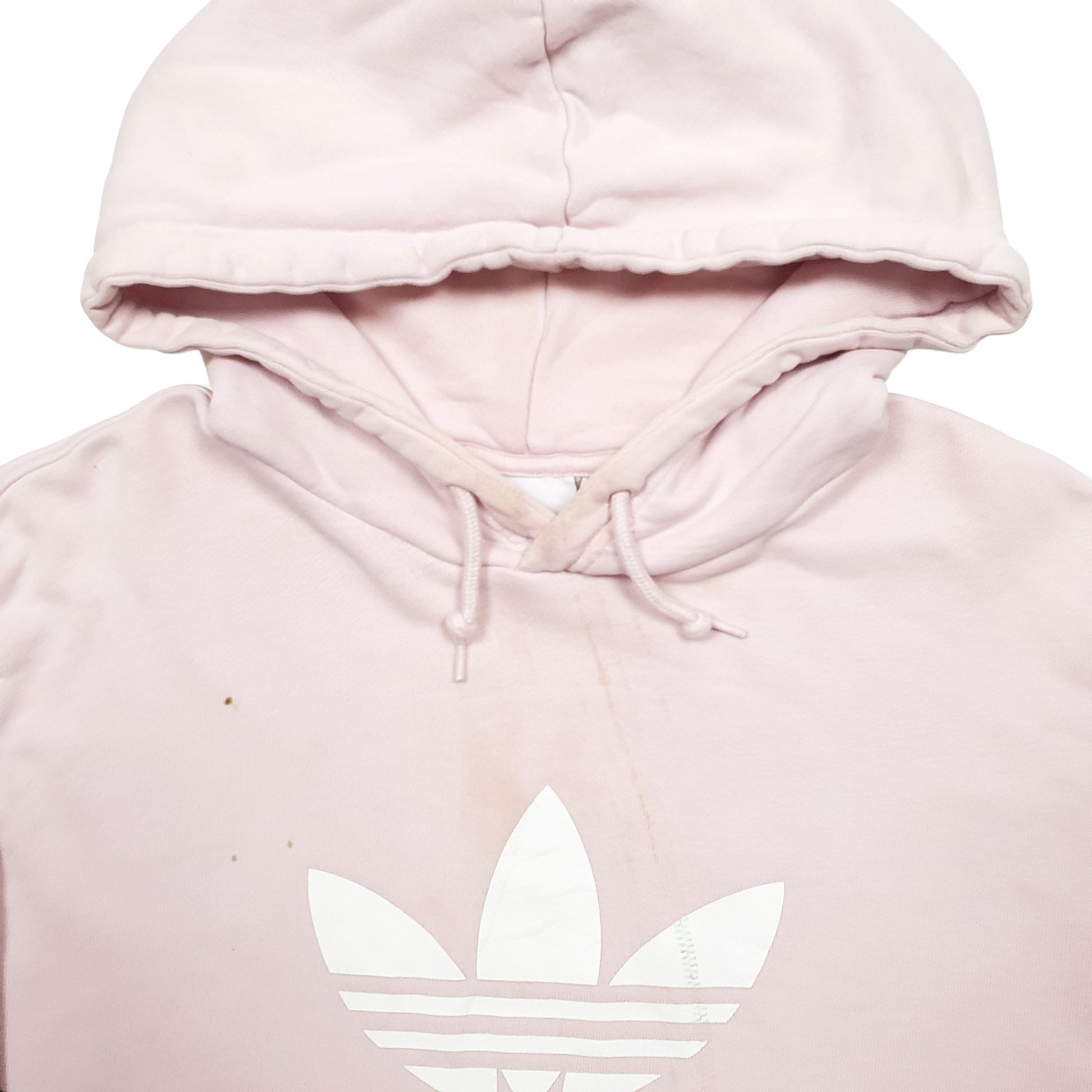 Mens Pink Adidas Spellout Hoodie Jumper