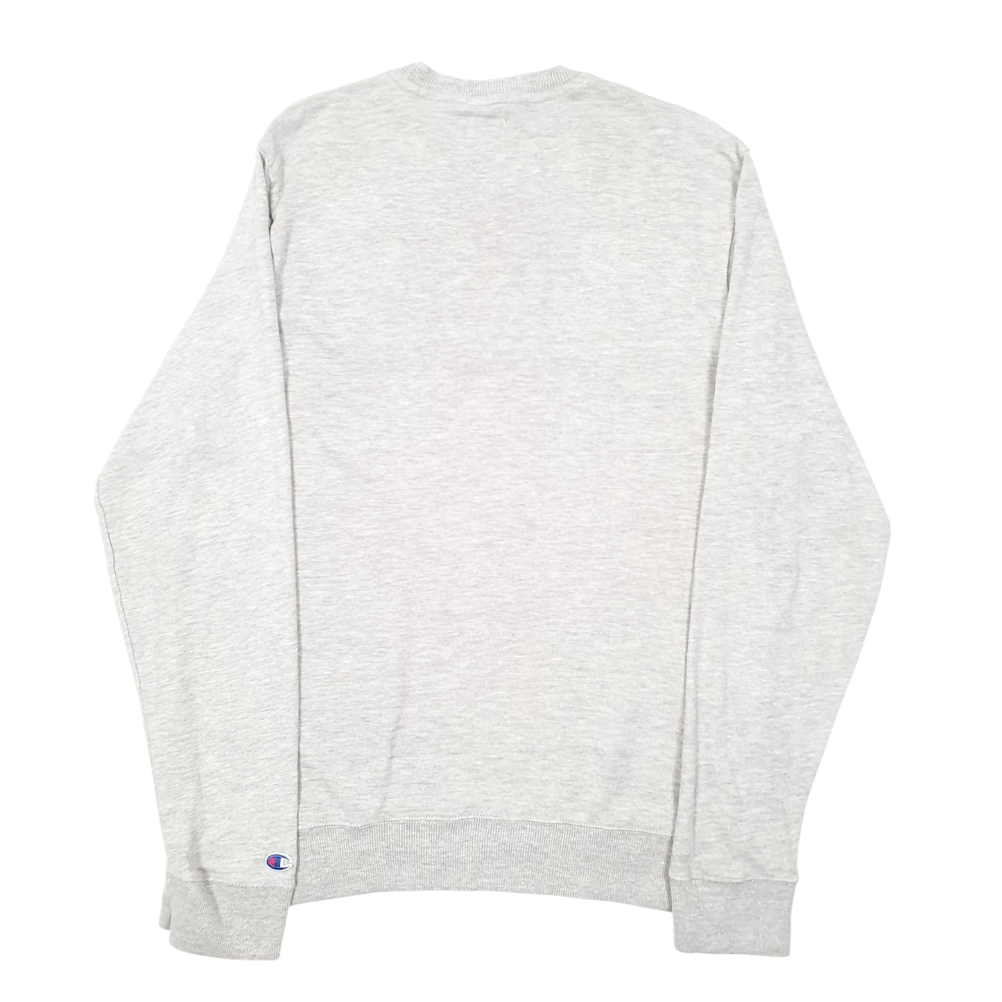 Mens Grey Champion Script Crewneck Jumper