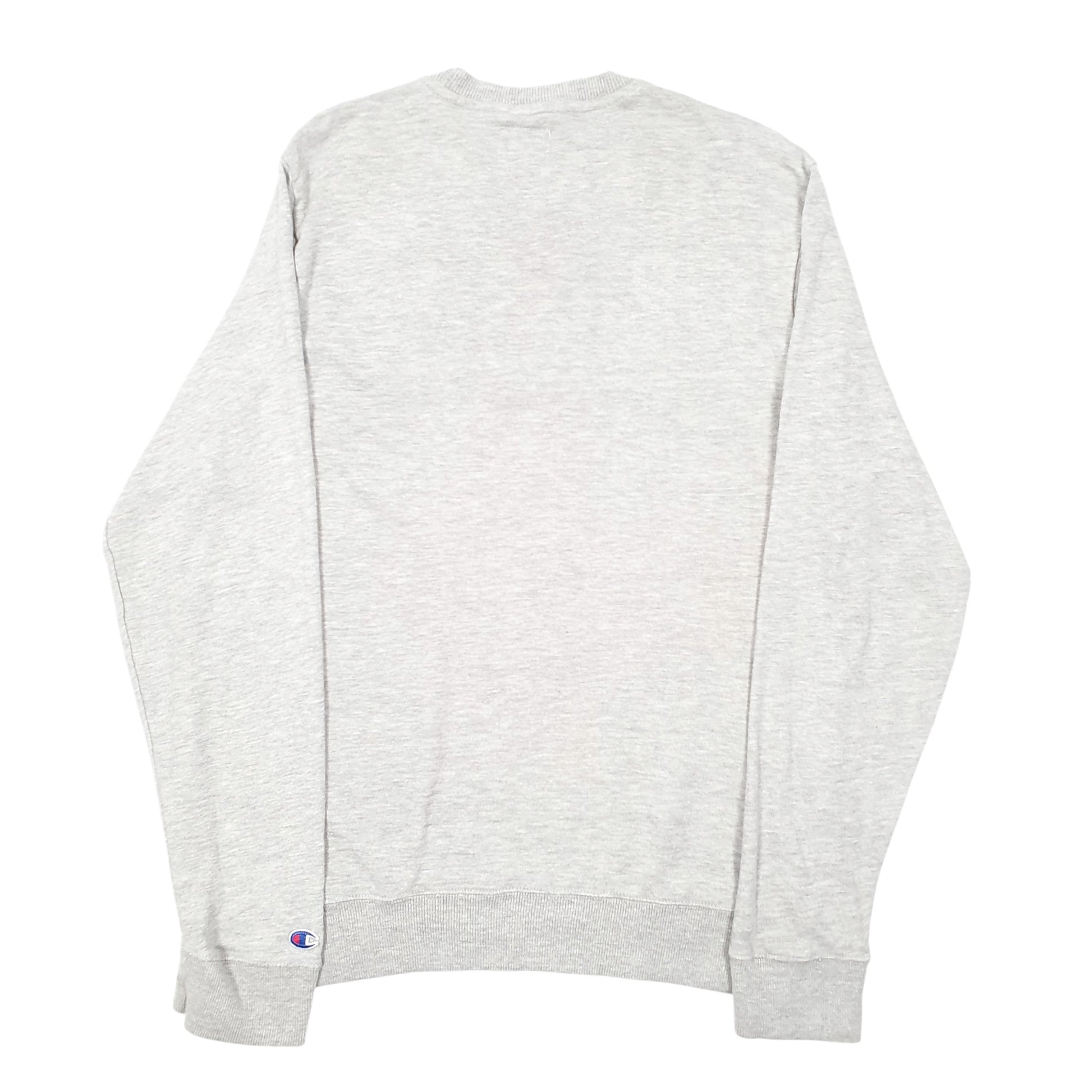 Mens Grey Champion Script Crewneck Jumper
