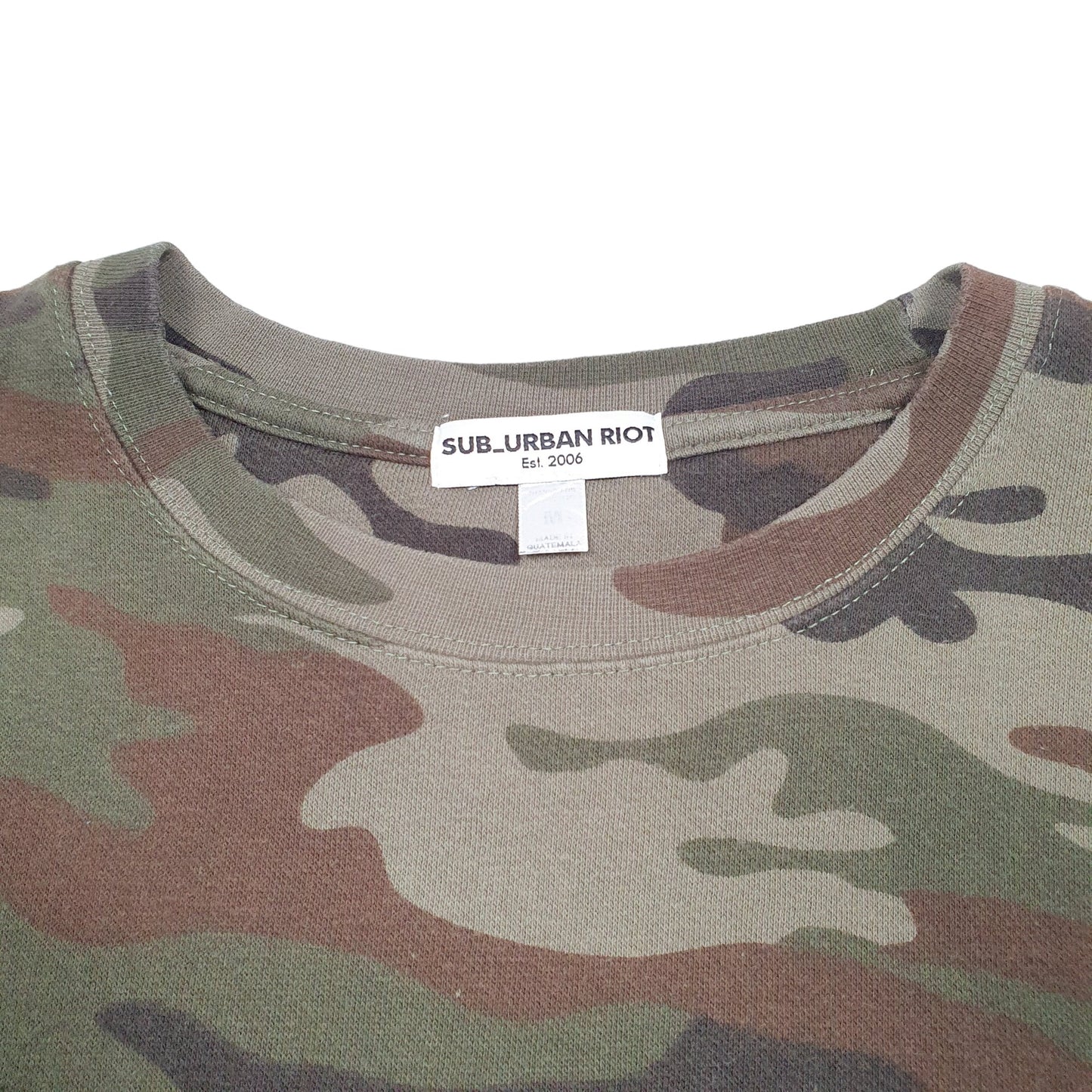 Mens Khaki Sub Urban Riot  Crewneck Jumper