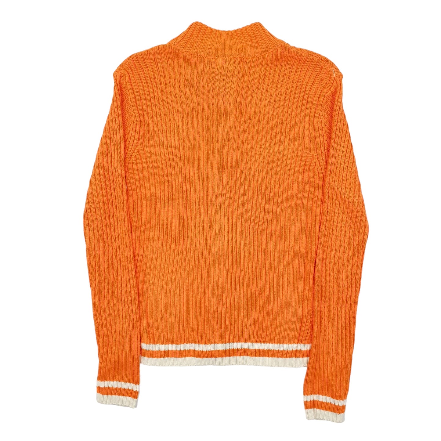 Womens Orange Shampoo Cable Knit Full Zip Jumper