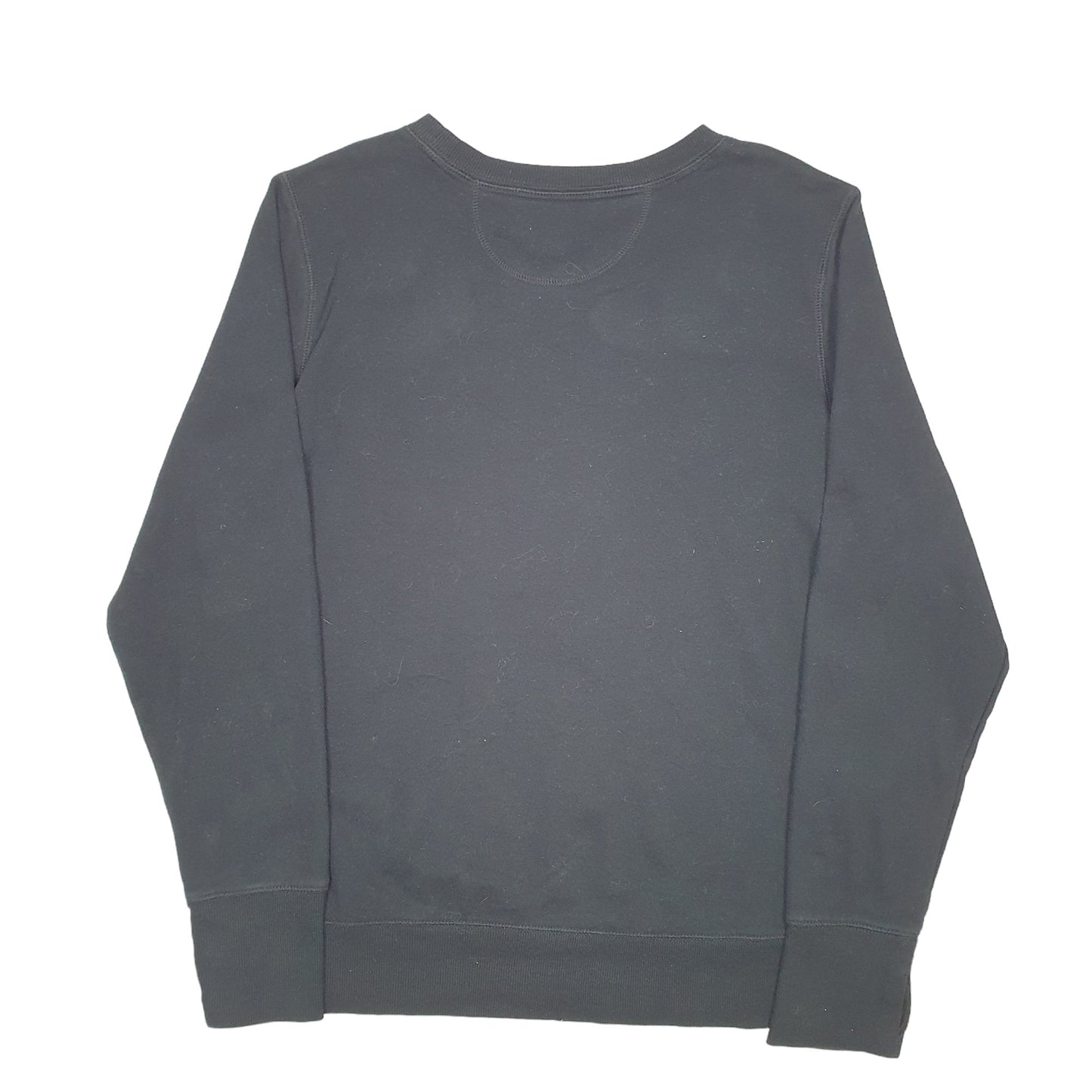 Womens Black Tek Gear Basics Casual Crewneck Jumper