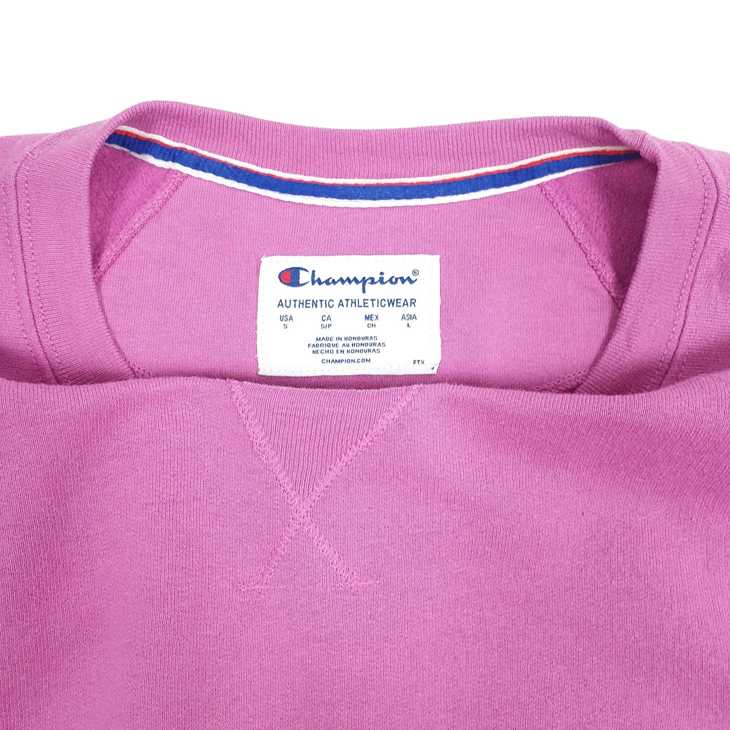 Womens Pink Champion  Crewneck Jumper