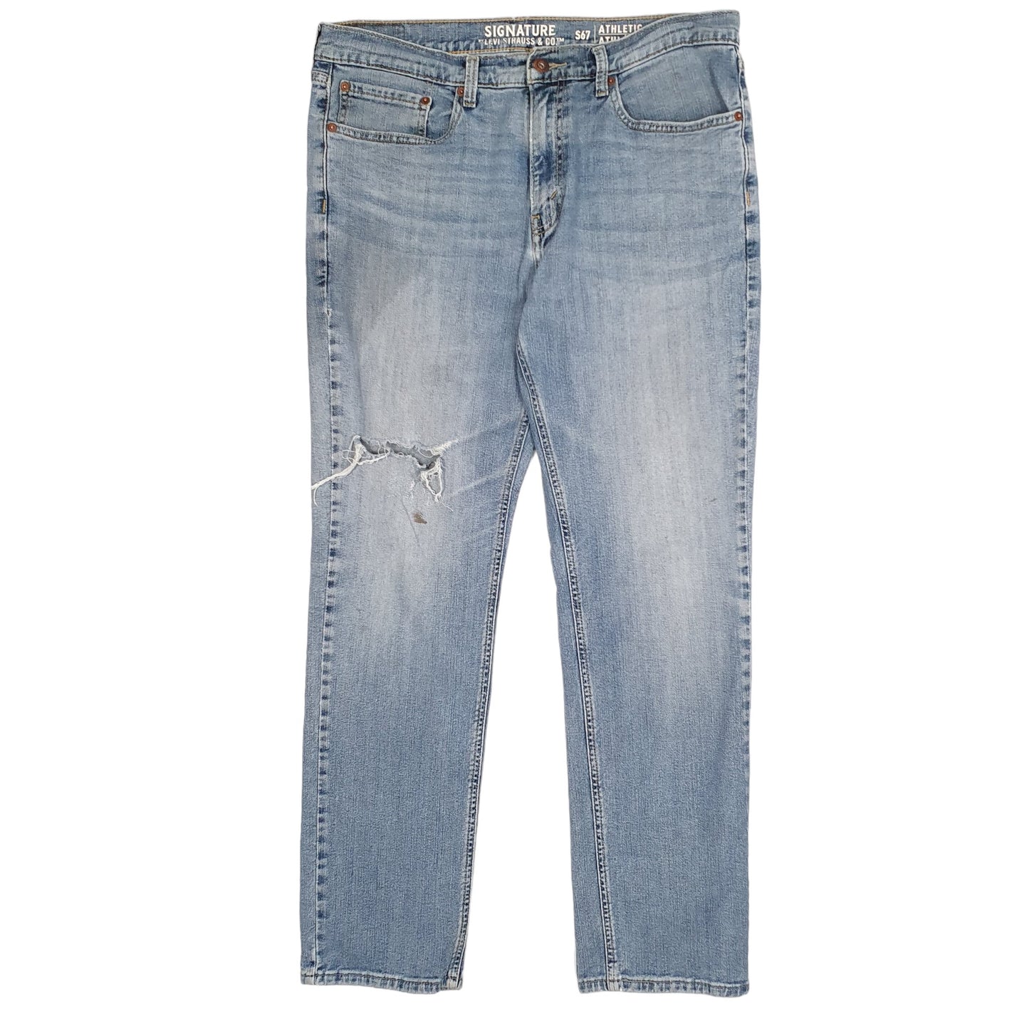 Mens Blue Levis S67 Athletic Signature JeansW34 L32