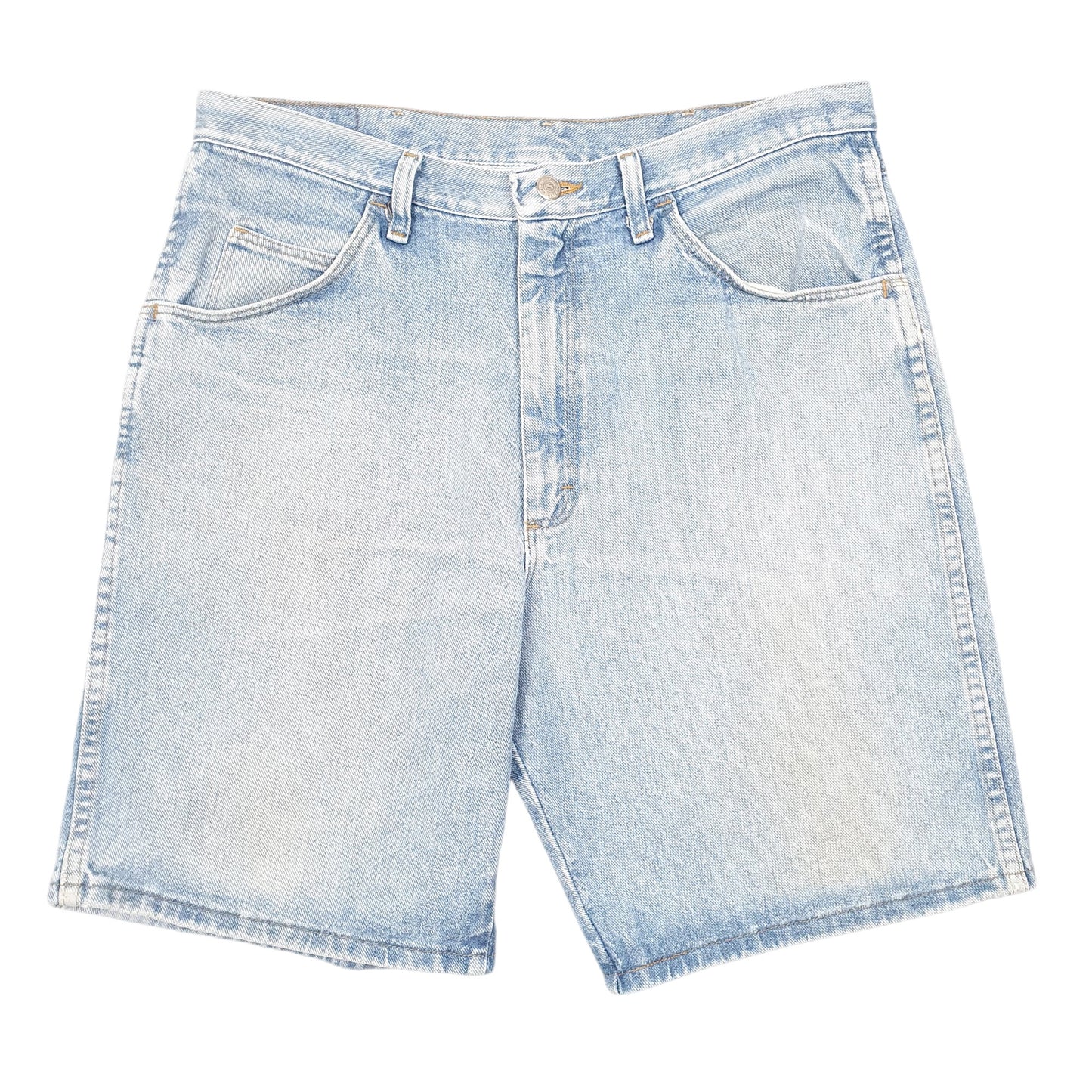 Mens Blue Wrangler Denim Jeans Jorts Baggy Denim Shorts