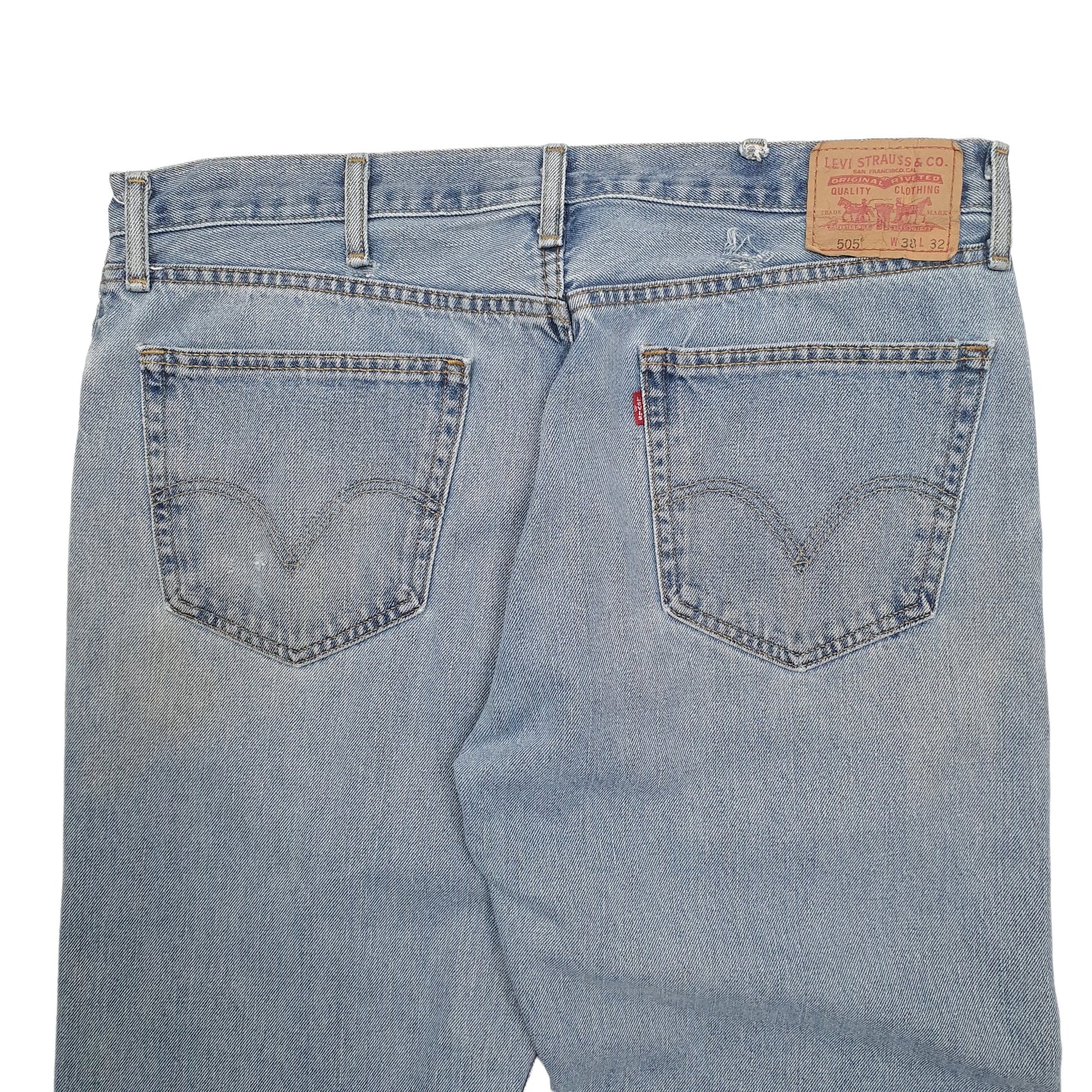 Mens Blue Levis  505 JeansW38 L32
