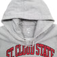 Mens Grey Nike St Cloud State Spellout Hoodie Jumper